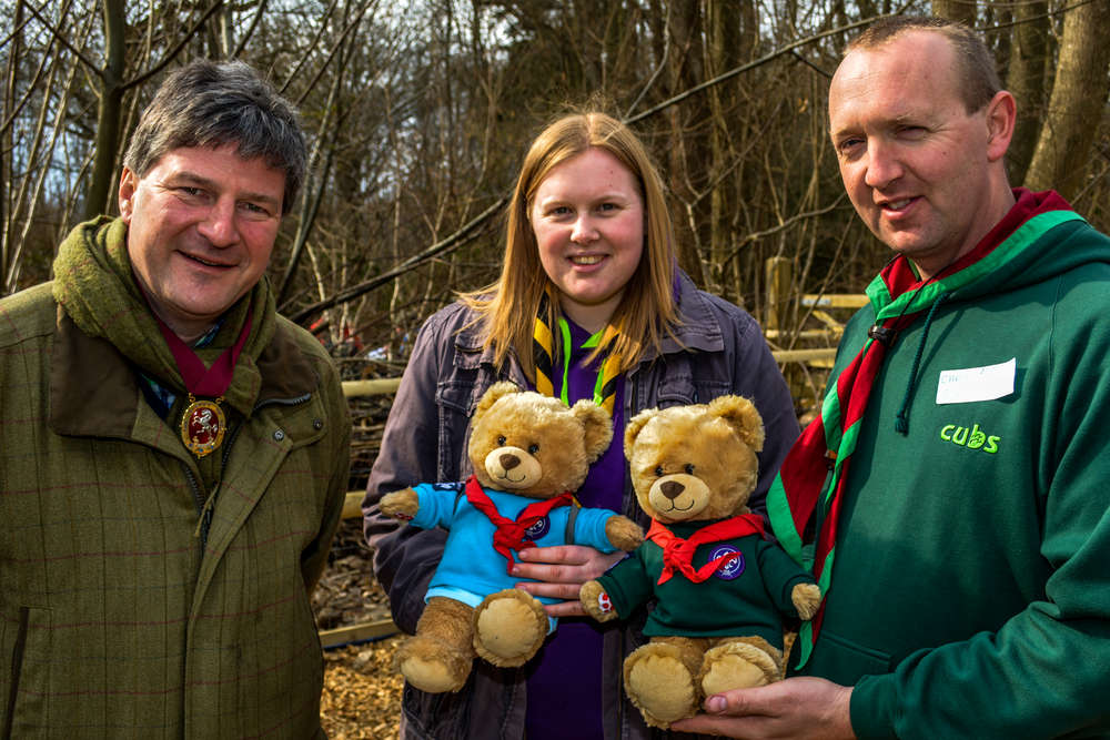 Iggy, Bernard and the High Sheriff of Kent Open Ross Wood Adventure Play Area